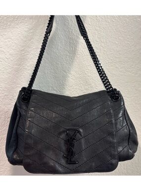 YSL Handbag in Storm Dark Gray